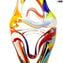 multicolor sculpture - slimer Abstract - Murano Glass Sculpture